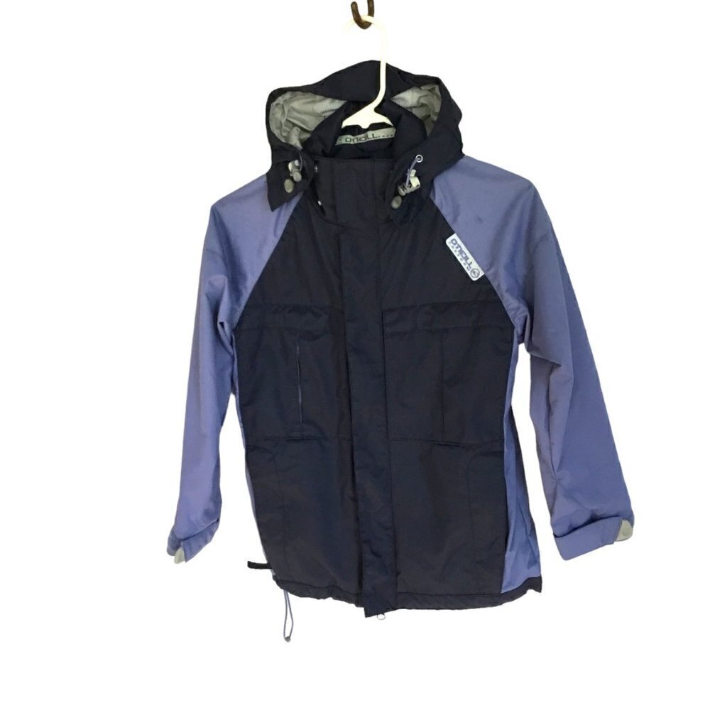O'Neill Freedom Series Youth Hooded Snowboarding Jacket Sz Small Blue Waterproof
